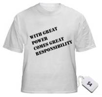 with great power tshirt crop